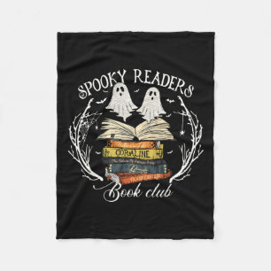 Cobertor De Velo "Spooky Readers Book Club" Professor Engraçado Gho