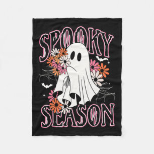 Cobertor De Velo Spooky Season Cute Ghost Halloween