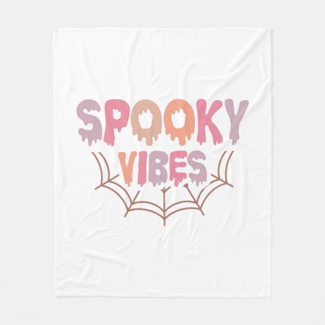 Cobertor De Velo Spooky Vibes (Frente)