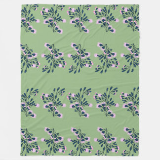 Cobertor De Velo Sprigs Florais Verdes Claros