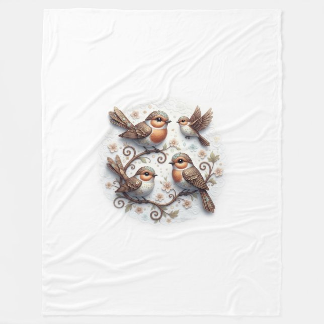 Cobertor De Velo Spring Whispers on the Branches (Frente)