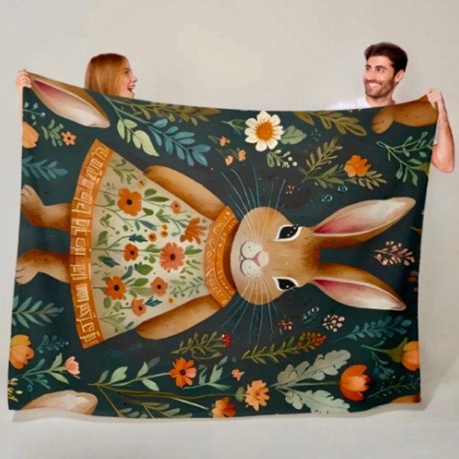 Cobertor De Velo Springtime Bunny Magic  Fleece Blanket (Criador carregado)