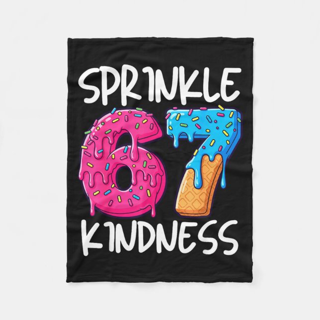 Cobertor De Velo Sprinkle Kindness Family Matching Doughnut Ice-cre (Frente)