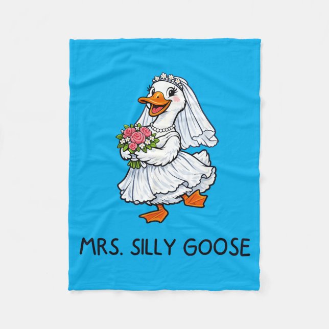 Cobertor De Velo Sra Silly Goose Casamento Despedida de Solteiro Di (Frente)