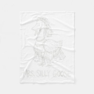 Cobertor De Velo Sra. Silly Goose Vestido de Noiva Engraçado Engaja