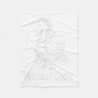 Cobertor De Velo Sra. Silly Goose Vestido de Noiva Engraçado Engaja
