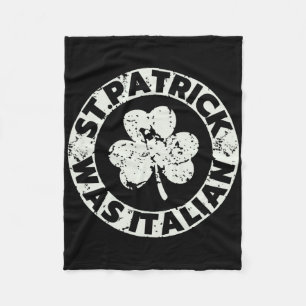 Cobertor De Velo St. Patrick Era Italiano Trevo Engraçado St Patric