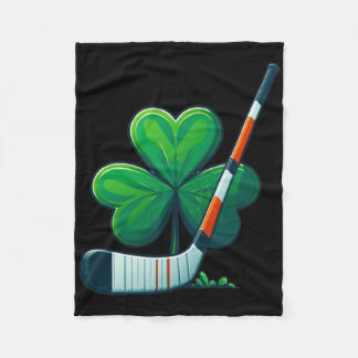 Cobertor De Velo St Patricks Day Tee Shamrock Shirt Hockey St Patri