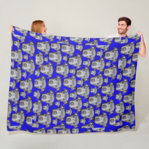 Cobertor De Velo Staffordshire Bull Terrier Puppy Pattern, Grande