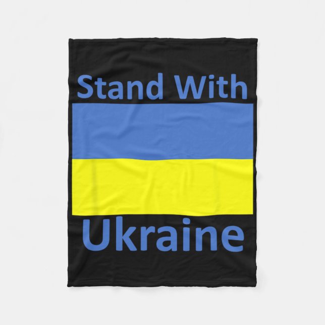 Cobertor De Velo Stand With Ukraine  (Frente)