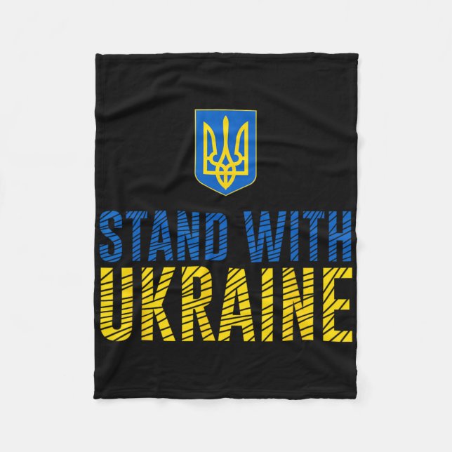 Cobertor De Velo Stand With Ukraine - Ukrainian Strength  (Frente)