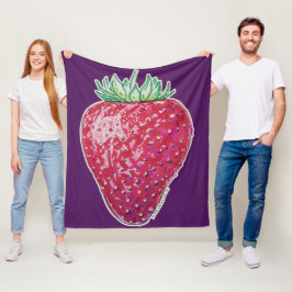 Cobertor De Velo Standing Strawberry