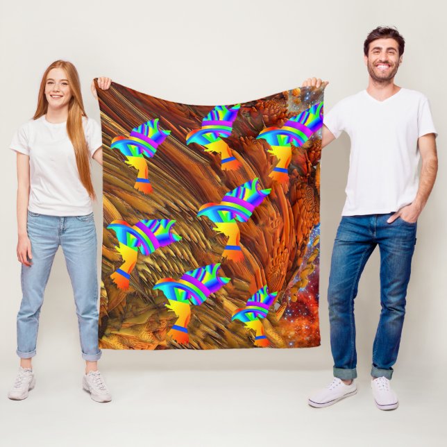 Cobertor De Velo Star Birds Fleece Blanket (In Situ)