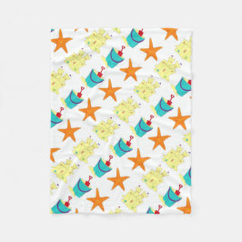 Cobertor De Velo Starfish Sand Toys Castle Shovel Beach