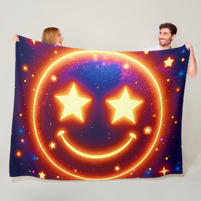 Cobertor De Velo Starry-Eyed Glow Emoji (In Situ)