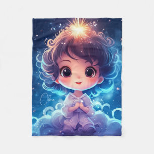 Cobertor De Velo Starry Little Princess Nighttime Girly Personalize