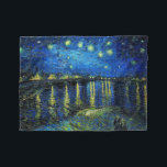 Cobertor De Velo Starry Night Over the Rhone por Vincent Van Gogh<br><div class="desc">Starry Night Over the Rhone, por Vincent Van Gogh. Esta é uma antiga obra-prima do pintor mestre holandês Vincent Van Gogh. Esta pintura fina tem uma cor bela, vibrante e saturada. Vincent Van Gogh era um pintor impressionista holandês. Esta pintura foi pintada nas margens de Rhone, na França. Esta imagem...</div>