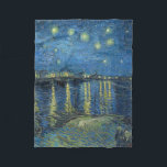Cobertor De Velo Starry Night Over the Rhone, Van Gogh, 1888<br><div class="desc">Van Gogh - uma celebração dos Mestrados da Arte</div>