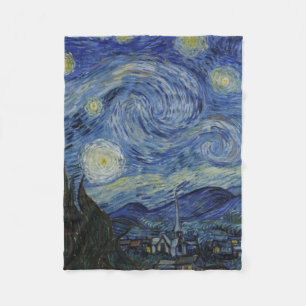 Cobertor De Velo Starry Night por Vincent Van Gogh