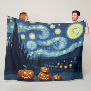 Cobertor De Velo Starry Night Van Gogh Halloween