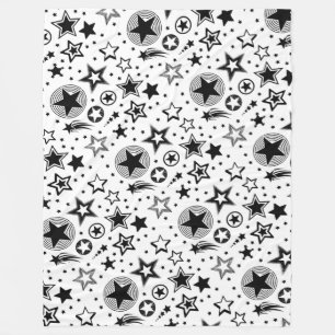 Cobertor De Velo Stars Tatuagens preto + suas ideias
