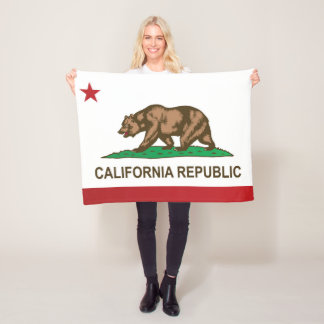 Cobertor De Velo State Flag of California, EUA