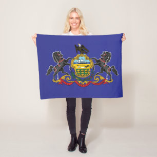 Cobertor De Velo State Flag of Pennsylvania, EUA