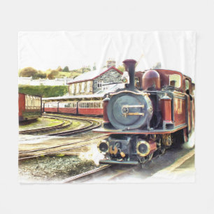 Cobertor De Velo STEAM TRAIN Fleece Blanket