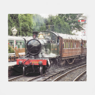 Cobertor De Velo STEAM TRAINS Fleece Blanket