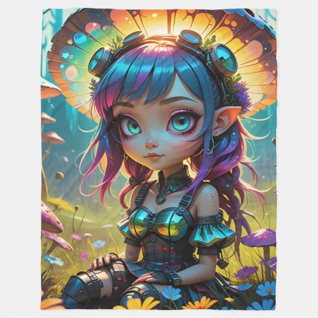 Cobertor De Velo Steampunk Pixie Fleece Blanket (Frente)
