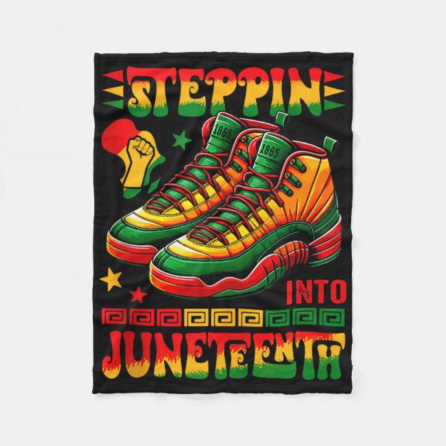 Cobertor De Velo Steppin Na Décima Junta Orgulhosa Afro Mating Runn (Frente)