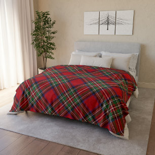 Cobertor De Velo Stewart Tartan Clássico Russo da Xadrez Personaliz