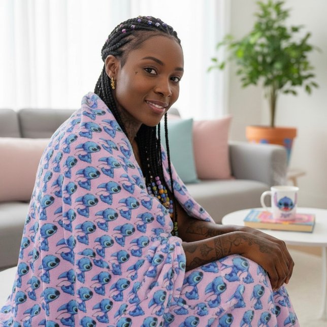 Cobertor De Velo Stitch Fleece Blanket (Criador carregado)