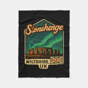Cobertor De Velo Stonehenge Wiltshire Reino Unido Aurora Borealis L