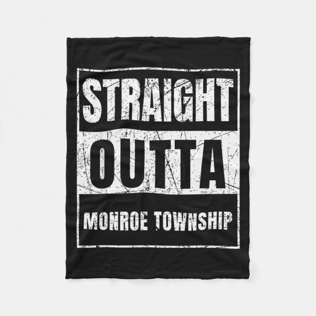 Cobertor De Velo Straight Outta Monroe Township New Jersey  (Frente)