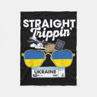 Cobertor De Velo Straight Trippin' Ukraine Vacation Tour Travel Tri
