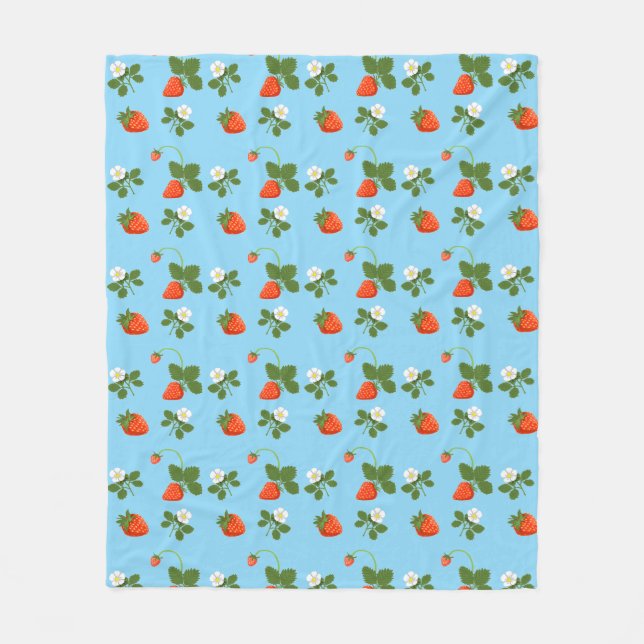 Cobertor De Velo Strawberries (Frente)