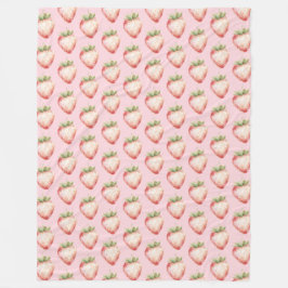 Cobertor De Velo Strawberry Fruit Birthday