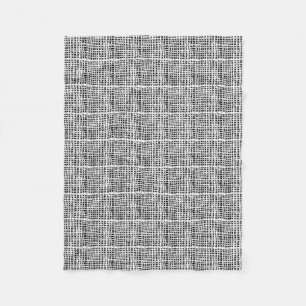 Cobertor De Velo Strings Tecidas De Burlap Gráficas Monocolor Branc