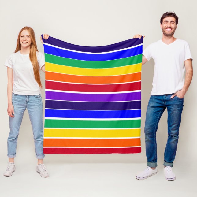 Cobertor De Velo Stripes Arco-íris (In Situ)