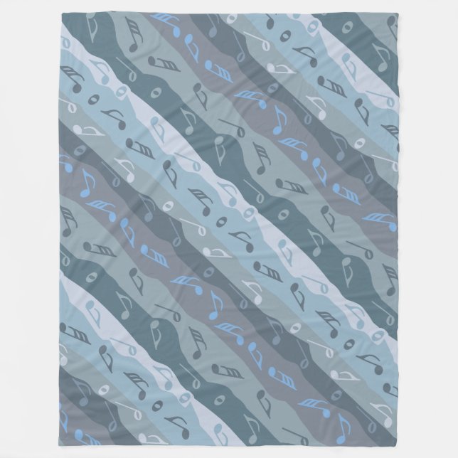 Cobertor De Velo Stripes de Nota de Música (Frente)