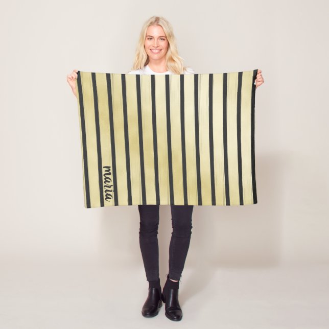 Cobertor De Velo Stripes Negras (In Situ)