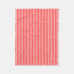 Cobertor De Velo Stripes Verticais de Pequeno Tamanho Vermelho e Br