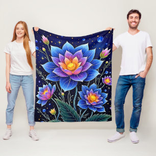 Cobertor De Velo Stuning Cosmic Floral Dreams Design
