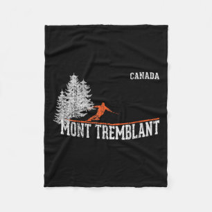 Cobertor De Velo Style Mont Tremblant da década de 80. Esqui Vintag