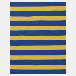 Cobertor De Velo Stylish Navy and Metallic Gold Vertical Striped