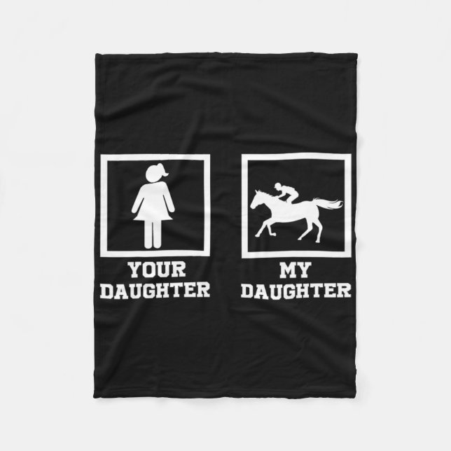 Cobertor De Velo Sua Filha Vs. Minha Filha Engraçada Cavaleiro 1 (Frente)