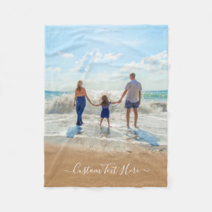 Cobertor De Velo Sua foto, Bebê, Folheto com Texto Personalizado