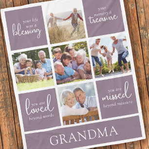 Cobertor De Velo Sua vida foi um memorial de fotos bênção