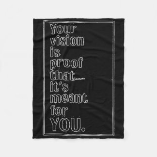 Cobertor De Velo Sua visão é a prova que significa para você, manto